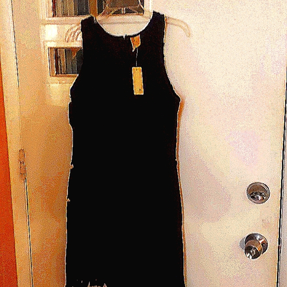 Black cut out dress